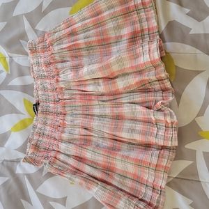 Orange Patterned Skirt